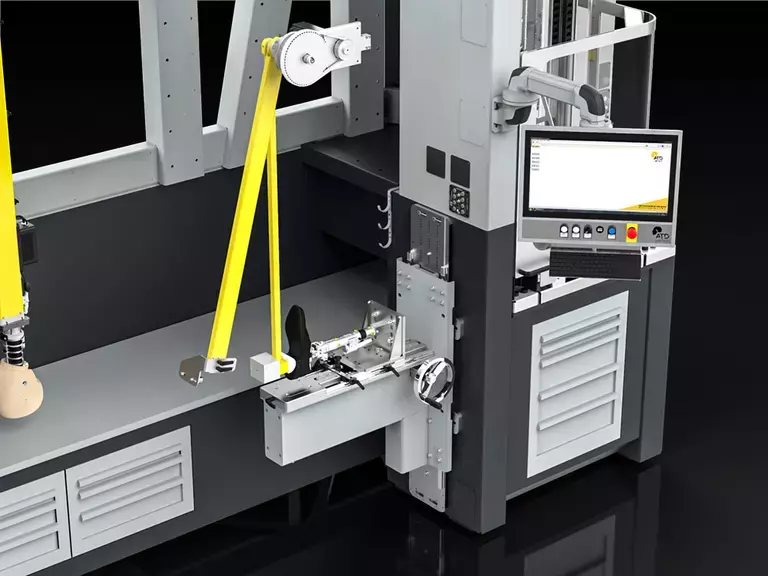 PDC Test System close up of the Foot Pendulum