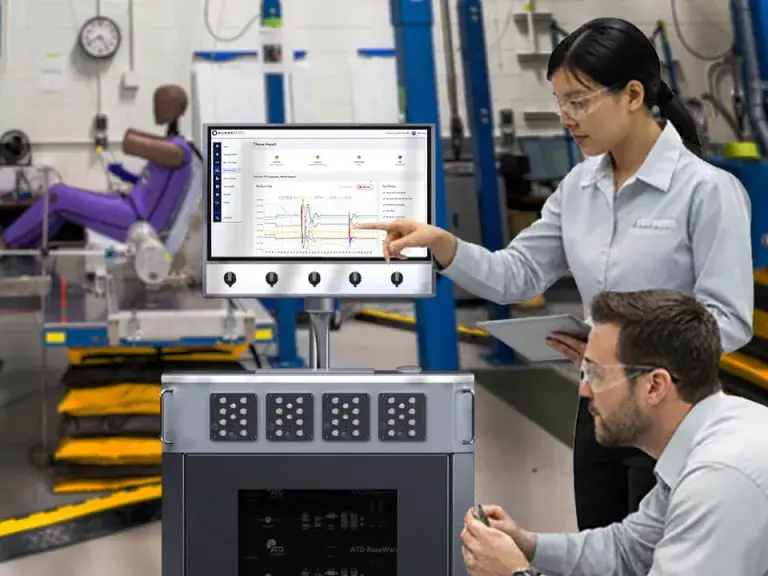 A photo of two safety engineers working with ATD BaseWare